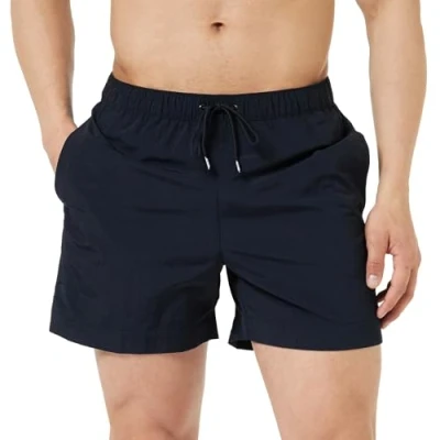 Image de Tommy Hilfiger Medium Drawstring Short de bain, Homme, Taille: XXL, Desert sky