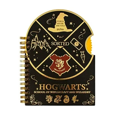 Image de HARRY POTTER Trieur Chapeau Spinner Carnet A5 Noir Or 40 x 30 cm