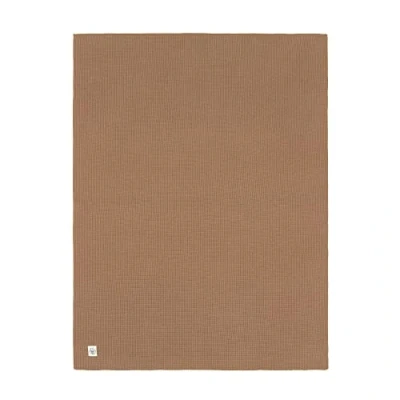 Image de LÄSSIG Couverture en tricot pour bébé douillette tricotée 100% coton bio GOTS/Knitted Blanket Nubs light brown