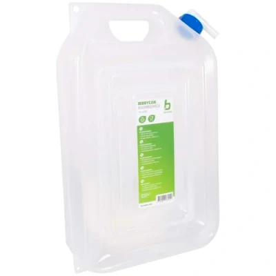 Image de Bo Camp Jerrycan Harmonica avec robinet 16 Litre Transparent