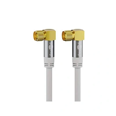 Image de Câble D&#039;Antenne SAT GOOBAY Type 135 dB Blindé 4 Fois 3m Longueur Blanc
