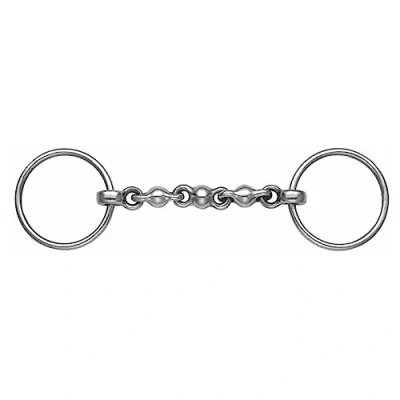 Image de Shires Mors à anneaux Waterford RVS 14cm