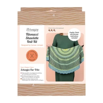 Image de Scheepjes Fibonacci Shawlette Tricoter Kit 1 Ensemble