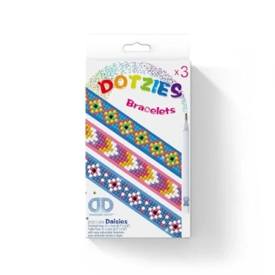 Image de Diamond DOTZ DOTZIES 2524571 Kit de bracelets originaux 5D Painting Bleu rétro créatif pour à faire soi même avec strass bricolage enfants partir 6 ans
