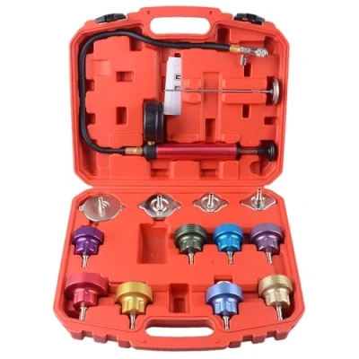 Image de DAYUAN 14PCS Kit de Test Pression Radiateur Système Testeur Liquide Refroidissement Auto Outil Suppression Rouge