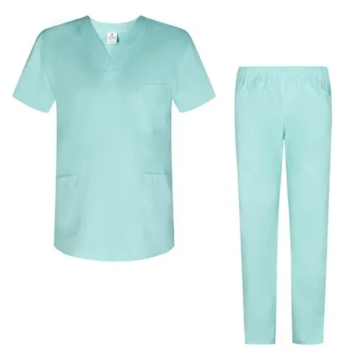 Image de Misemiya Ensemble Uniformes Unisexe Blouse Uniforme Médical avec Haut et Pantalon Ref.8178 X Large, Turquoise