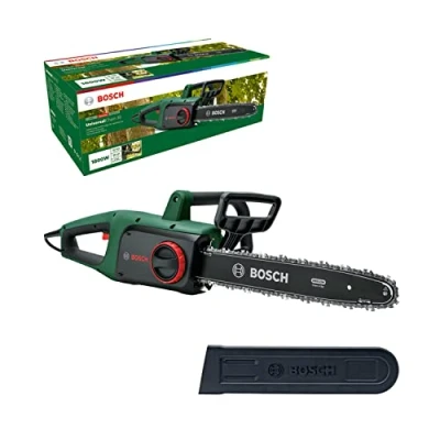 Image de Bosch Home and Garden Tronçonneuse UniversalChain 35 (1 800 W, légère : 4,2 kg, vitesse de chaîne 12 m/s, dans carton) 06008B8303 Vert