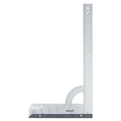 Image de wolfcraft Équerre d&#039;angle universel I 5206506 pour mesurer, marquer, dessiner et couper guidée, mise à l&#039;échelle en pouces