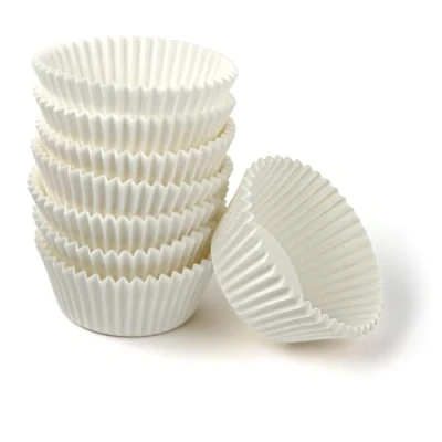 Image de Zenker 43436 Lot de 100 moules à muffin en Papier, moule muffin, gâteau, Blanc, 7 x 5 3,5 cm