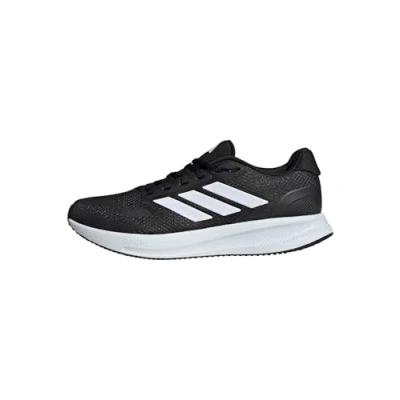 Image de adidas Homme Runfalcon 5 Wide Running Shoes Chaussures de Course, Core Black/Cloud White/Core Black, 48 EU