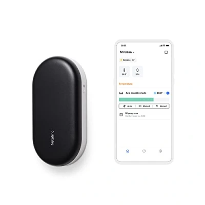 Image de Netatmo Commande Intelligente de Climatiseur climatisation connectée Compatible Tous climatiseurs et Pompe à Chaleur WI FI Economie d&#039;énergie Alexa, Google Assistant, Siri NAC IB