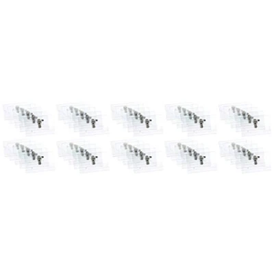 Image de PAVO Pack de 50 Badges 57 x 91 mm en PVC avec Epingle/Clip Transparent