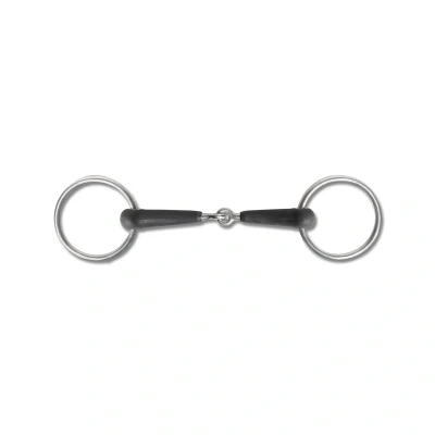 Image de Waldhausen Mors de Filet 15mm Simple Brisé en Caoutchouc 13,5cm