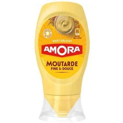 Image de MOUTARDE DOUCE 260G, AMORA, LOT DE 4