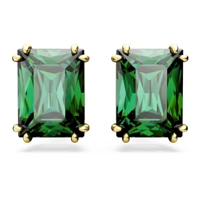 Image de Swarovski Matrix Pierced Earrings Boucles d&#039;oreilles, Femme, Taille: One Size, Green