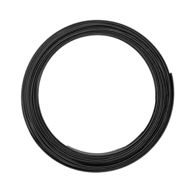 Image de Vaessen Creative Fil Aluminium Plat Noir 5 m x mm 1 Souple pour Loisirs Créatifs, Perlage et Bijoux