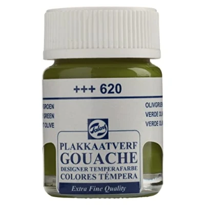 Image de Talens Gouache Extra Fine Qualité Flacon 16ml Vert Olive 620
