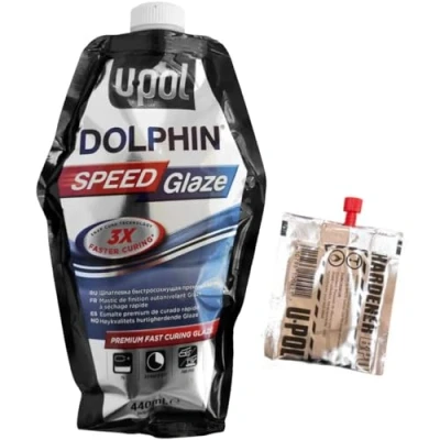 Image de Mastic de finition autonivelant Dolphin Speed Glaze Bleu 440ml UPOL