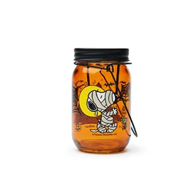 Image de Excelsa Peanuts Halloween Lanterne Porte théalight, Orange, Dimensions : 7,5 x H 13 cm