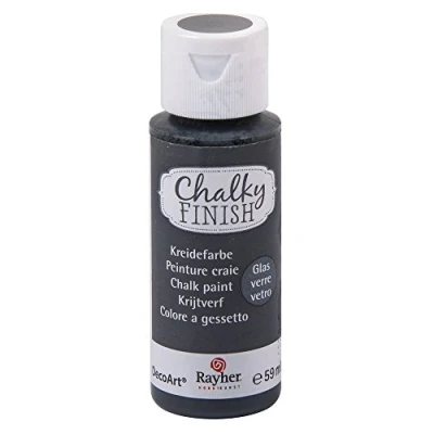 Image de Rayher Peinture craie verre (Chalky Finish) anthracité 59ml