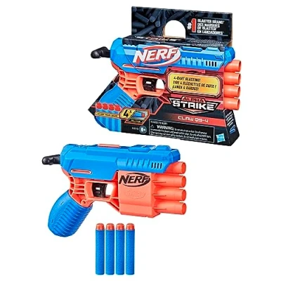 Image de Nerf Alpha Strike Claw QS 4 Blaster Official Elite Foam Darts