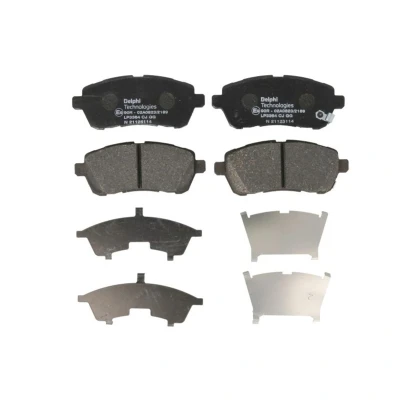 Image de DELPHI LP3364 Jeu de plaquettes frein avec indicateur d&#039;usure tôle anti bruit accessoires SUZUKI: SWIFT 5, 4, Baleno II 3/5 portes