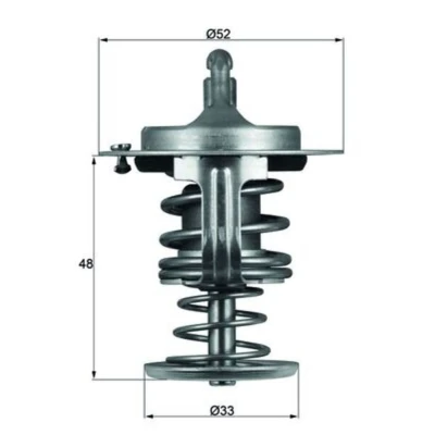 Image de MAHLE ORIGINAL TX 82 80D Thermostat d&#039;eau 80 52 avec joint d&#039;étanchéite TOYOTA: Yaris I 3/5 portes, Aygo, II DAIHATSU: Materia