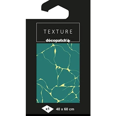 Image de Décopatch TD869C Pochette 1 feuille de papier imprimé Effet Foil Dorure à Chaud métallisé Customiser Moderniser DIY et Loisirs Créatifs 60x40 cm