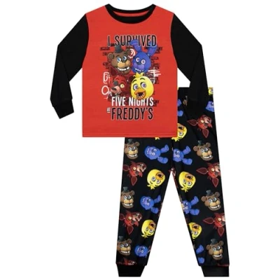 Image de Five Nights at Freddy&#039;s Ensemble De Pyjamas FNAF Garçon Rouge 5 6 Ans