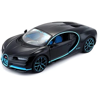 Image de BBURAGO MAISTO Bugatti Chiron Edition Record 402 km/h Modèle M31514BK Moulé sous Pression 1/24 Couleur Spéciale
