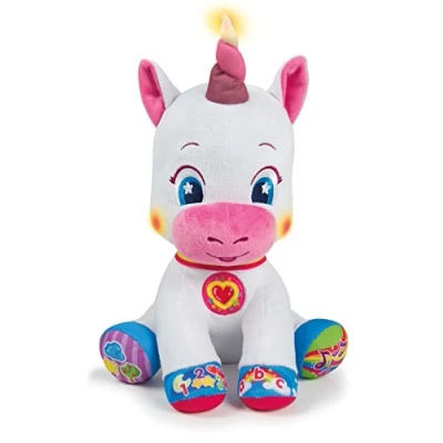 Image de Clementoni Ma Douce Licorne Intéractive Peluche Toute Jouet Educatif Elle Chante et S&#039;Illumine 5 Touches Intéractives Effets Lumineux Pour Enfants à Partir de 6 Mois