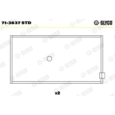 Image de GLYCO 71 3637 STD Coussinets De Vilebrequin