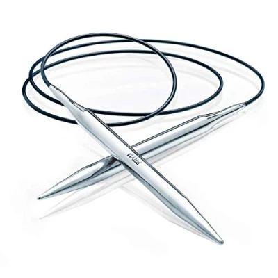 Image de Prym 212236 MS Aiguilles à tricoter circulaires en laiton Argenté 10 mm