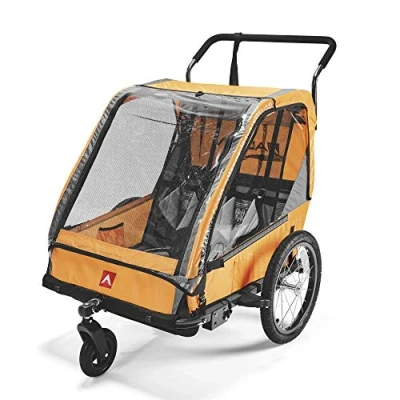 Image de Allen Sports Remorque et poussette Hi Viz pour 2 enfants Orange, modèle ES2 O