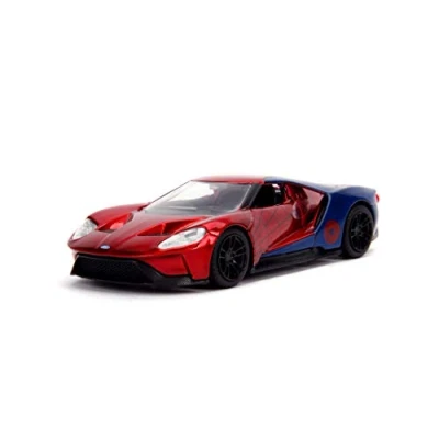 Image de Jada Toys Terminal Marvel Spiderman Ford Gt Del 2017 In Scala 1:32 Die Cast, Funzionamento A Ruota