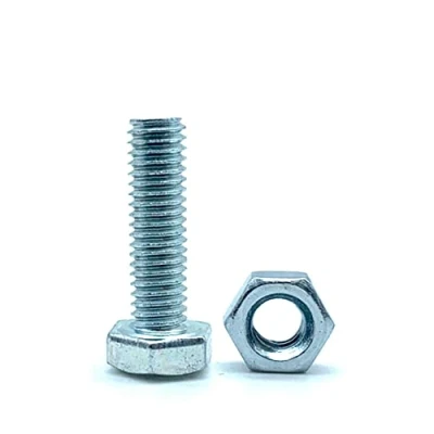 Image de DOJA Barcelona Boulon et Ecrou M16 10 Vis Tête Hexagonale avec Hexagonal x 40mm en Acier Galvanisé Boulons Écrous pour Visserie Service, à Métaux Hexagonale...