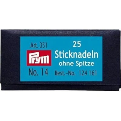 Image de Prym 124161 Aiguilles à Tapisserie sans Pointe, No. 14, 1,90 x 60mm, avec chas argenté