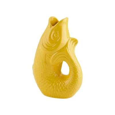 Image de Gift Company Vase Monsieur Carafon S, décoratif en Forme de Poisson Faïence Tuscan Sun