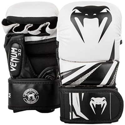 Image de Venum Challenger 3.0 Gants de Sparring Mixte Adulte, Blanc/Noir, L/XL