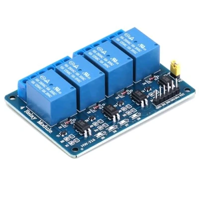Image de Yizhet 5V Module Relais DC 230V 4 Canaux avec Optocoupleur pour Raspberry Pi Arduino UNO R3 Mega 2560 1280 DSP Arm PIC AVR STM32 MCU DSPTTL Logic, Channel