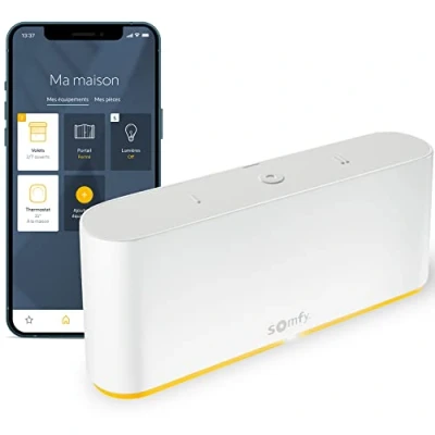 Image de Somfy 1870595 TaHoma switch Commande intelligente pour centraliser et connecter votre logement Compatible io, RTS &amp; Zigbee 3.0 Contrôle à la voix avec l&#039;Assistant Google, Amazon Alexa HomeKit