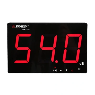 Image de Lazmin 30 130 DB Sonomètre, Décibel Mètre Numérique avec 9,6 Pouces Affichage LCD, Précision 1.5dB, Monté au Mur