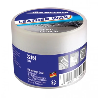Image de Holmenkol Leather Wax (85ml) Soins intensifs et imprégnation pour chaussures en cuir (tous types de cuir)