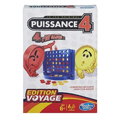 Image de Hasbro Puissance 4 Edition Voyage : Jeu Portable pour 2 Joueurs, De Amusant, Ã Partir 6 Ans