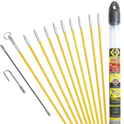 Image de C.K MightyRods T 5419 Kit 10 pcs 330mm baguettes tire fil Set 3, 3M Coffre à outils pièces PRO 3,3 m