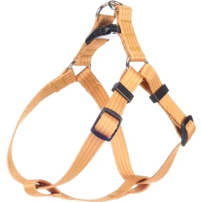 Image de Flamingo Harnais Chien Step&amp;Go Noekie Jaune S pour Réglable en continu avec Boucle à clic Anti Traction A: 25 45cm B: x 15mm 2mm