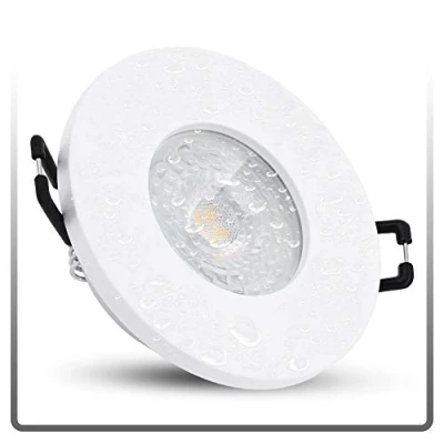 Image de linovum ISAWO Spot de plafond encastrable LED IP65 extra plat 30 mm Module 5 W blanc neutre 230 V Plafonnier rond