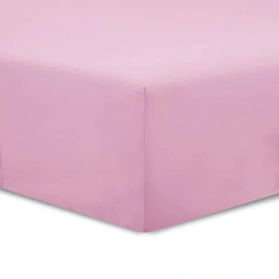 Image de VISION Drap Housse 160 x 200 cm Coloris: Rose 100% Coton: 57 Fils 4 Coins élastiques