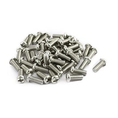 Image de sourcing map 50pc M4x9mm tête acier Inox Vis métaux cruciforme