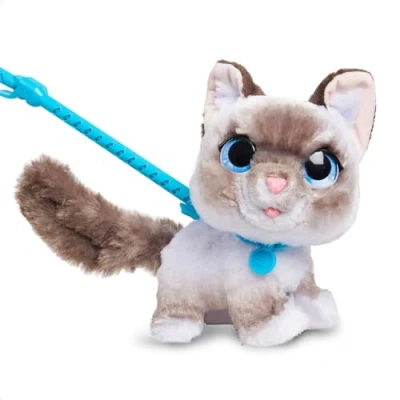Image de Just Play Peluche Interactive Chaton Marcheur FurReal, en de 20 cm Haut avec Effets sonores, Peluches, Jouets pour Enfants 4 Ans et Plus, 22.86